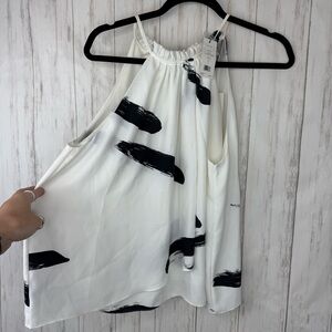 Joie NWT Cream Polina Tank White Black Camisole